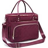 GYEUKHAM Insulated Lunch Bag for Women Men,Extra Large Lunch Box, Leakproof Reusable Cooler Tote for Adult, Everyday Soft Lunch Tote Bag for Work College Picnic Travel,Purple