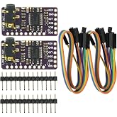 2Pcs IIS PCM5102 PCM5102A AUX Stereo Digital Audio I2S DAC Decoder Board Module Voice Module Player Module Digital to Analog Audio Converter for Raspberry Pi Arduino
