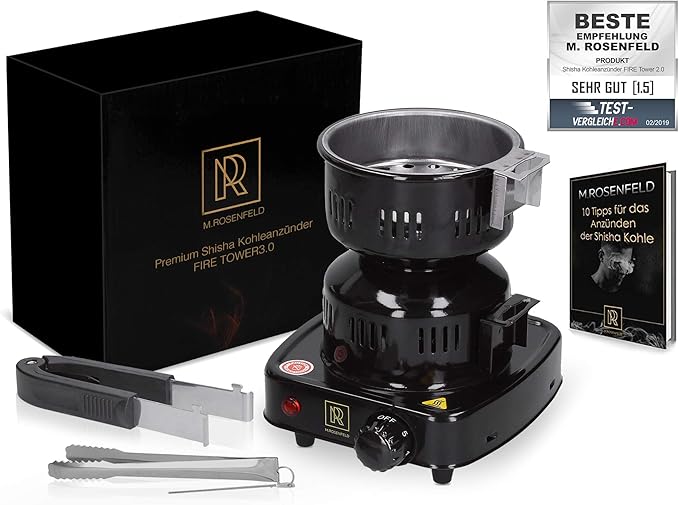 Smokezilla Pyrostrom Allume Charbon En Forme De Vortex Pour Chicha De 650w Avec Grille Et Pince A Charbon Allume Charbon Electrique 650w Amazon Fr Cuisine Maison