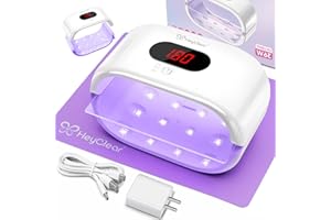 HeyClear UV Light for Resin, 36W Large Double-Sided UV Lamp | 2-in-1 Detachable, Resin Fast Curing Machine with 360° Coverage for Resina Molds, DIY Crafts & Decor, Jewelry Making