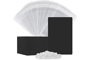 BOOMIBOO Earring Cards, Set Jewelry Making Supplies with 100 Pcs Earring Holder Cards 200 Pcs Earring Backs and 100 Jewelry Packaging for Earrings Necklace Jewelry Display, Jewelry Bags 3.5x2.4 Inches (Black)