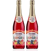 Kedem Sparkling Sangria, 25.4oz (2 Pack) | Made from 100% Juice, Non Alcoholic, No Added Sugar