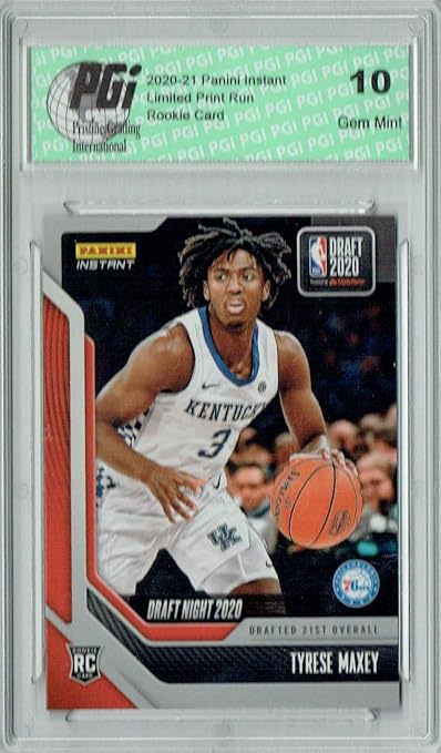 Amazon Tyrese Maxey 2020 Panini Instant Draft Night DN34 299 Made 