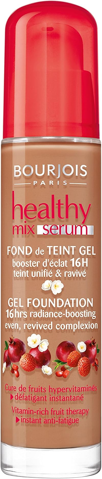 Bourjois Healthy Mix Serum Foundation 58 Dark Tan 30ml Liquid Gel Radiant Finish