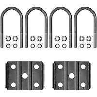 SPARKWHIZ Trailer U Bolt Kit, 5-1/2 inch U Bolt for 3,500 lb Trailer Axle, 2-3/8" Round Axle, 1/2” Diameter
