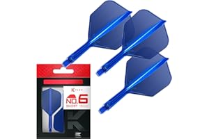 Target Darts K Flex Integrated Dart Flights And Shafts, No.6 | Pack Of 3 K-Flex - No6, Kflex All In One Moulded Dart Flight & Stem Lengths: Short, Intermediate & Medium | Professional Dart Accessories
