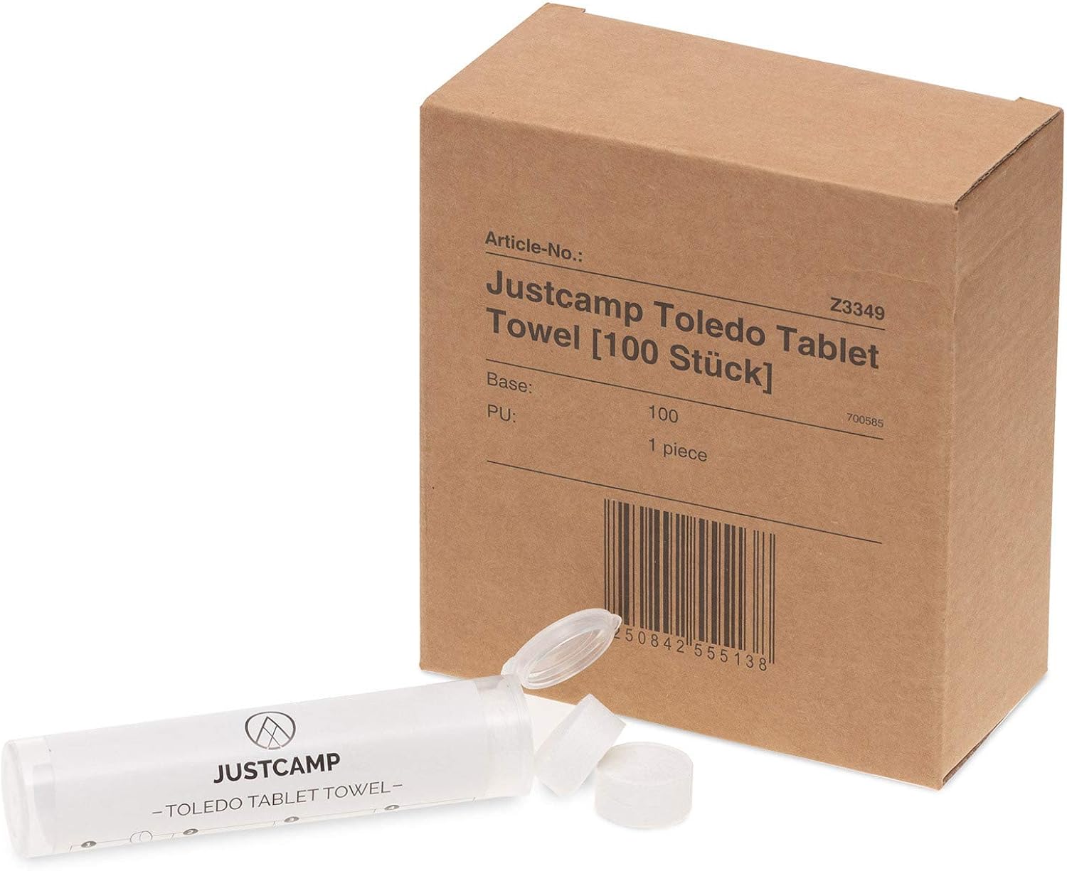 JUSTCAMP Toledo Tablet Towel Tablet Cleaning Wipes Pressed All Purpose