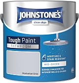Johnstone's Bathroom Paint Manhattan Grey Mid Sheen Stain Blocker 2.5L view 4