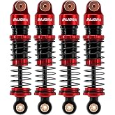 INJORA 40mm Big Bore Aluminum Oil Shock for SCX24, Red
