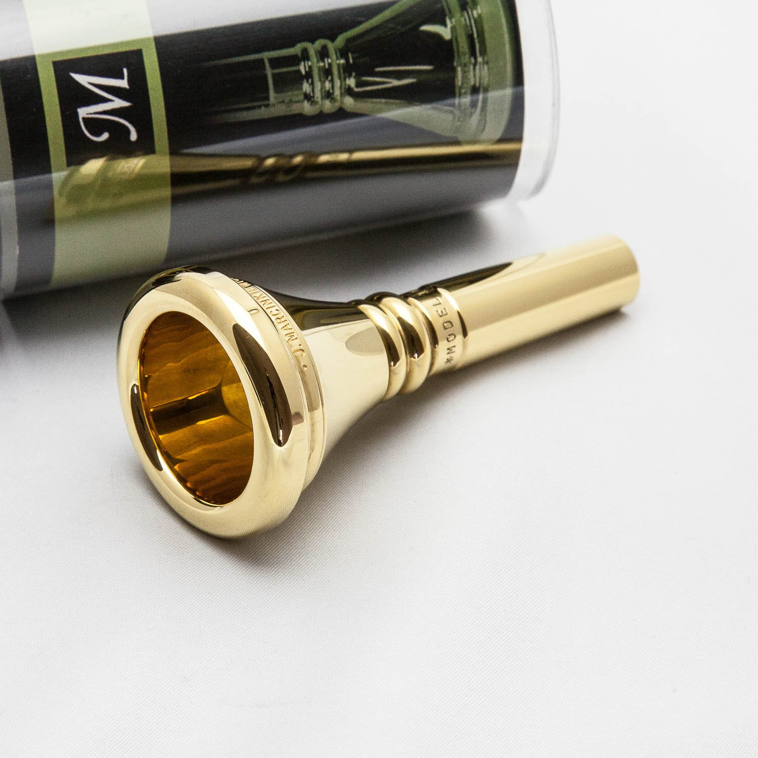 Large Morse Taper 24K Gold Marcinkiewicz Flugelhorn Mouthpiece 3FLD