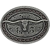 Montana Silversmiths Longhorn Series Attitude Western Belt Buckle