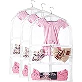 Garment Bags,Garment Bags For Travel,Garment Bags For Hanging Clothes,Dance Garment Bag For Costumes,Clear Garment Bag with P