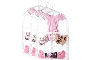 Garment Bags,Garment Bags For Travel,Garment Bags For Hanging Clothes,Dance Garment Bag For Costumes,Clear Garment Bag with P