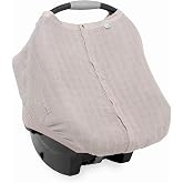 Little Unicorn Breathable Car Seat Canopy | Magnetic Closure Cover & Universal Fit | Protection & Privacy for Baby (Porpoise)