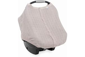 Little Unicorn Breathable Car Seat Canopy | Magnetic Closure Cover & Universal Fit | Protection & Privacy for Baby (Porpoise)