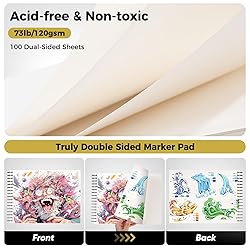 Soucolor 100 Sheets Marker Paper