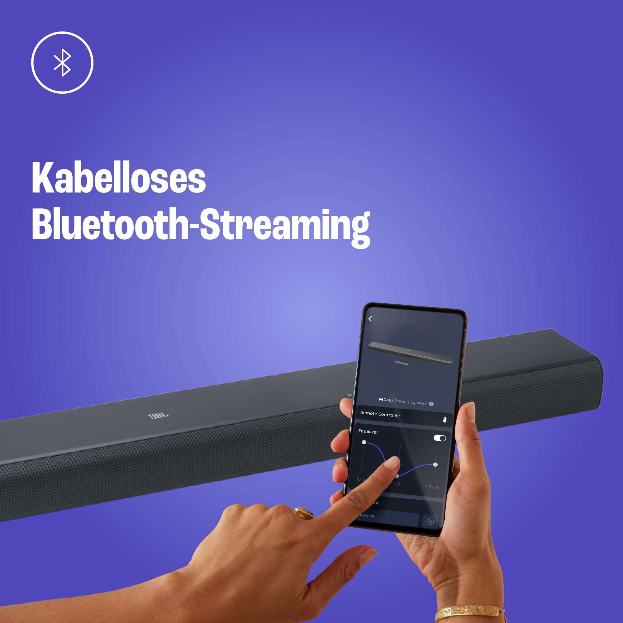 JBL Cinema SB 510 – 3.1-Kanal-Soundbar mit integriertem Subwoofer für Heimkino Sound-System – Mit Bluetooth-Musik-Streaming und Dolby Audio – Schwarz 5