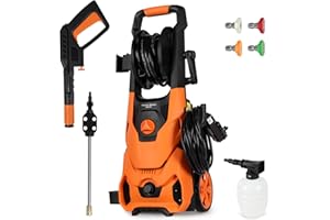 Birtechway Pressure Washer 4000PSI 2.8GPM Power Washer with 55FT Total Long & Upgraded Foam Cannon, Electric Pressure Washer 
