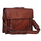 Vintage Crafts auténtica piel de hombres mensajero bolsa de ordenador portátil maletín bolso bandolera para hombre