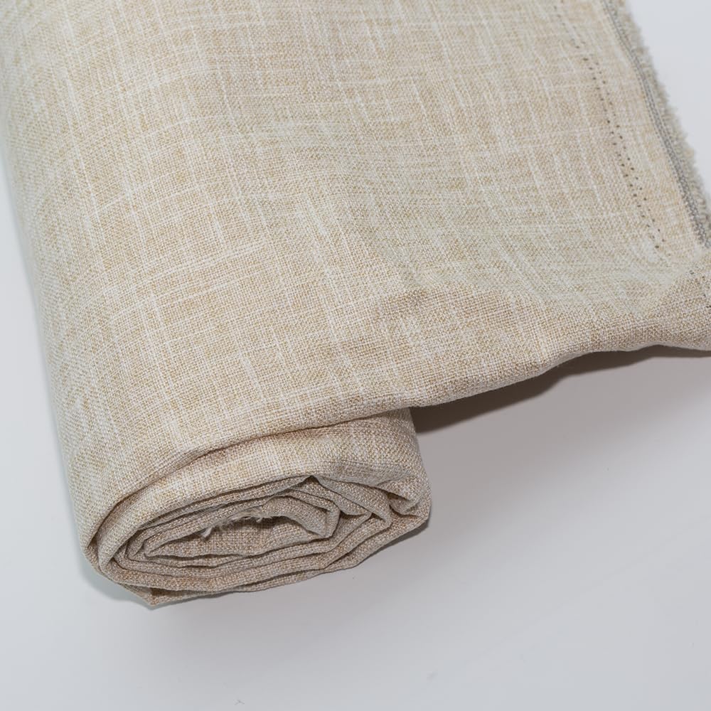 Photo 1 of ***similar item***
Linen Fabric by The Meter 39"x57" Soft Natural Craft Material Pre-Cut Linen Upholstery Fabric for Tablecloth Bags Pillow Cushion Cover Sewing Sofa Cloth (Beige, 39"x57")
