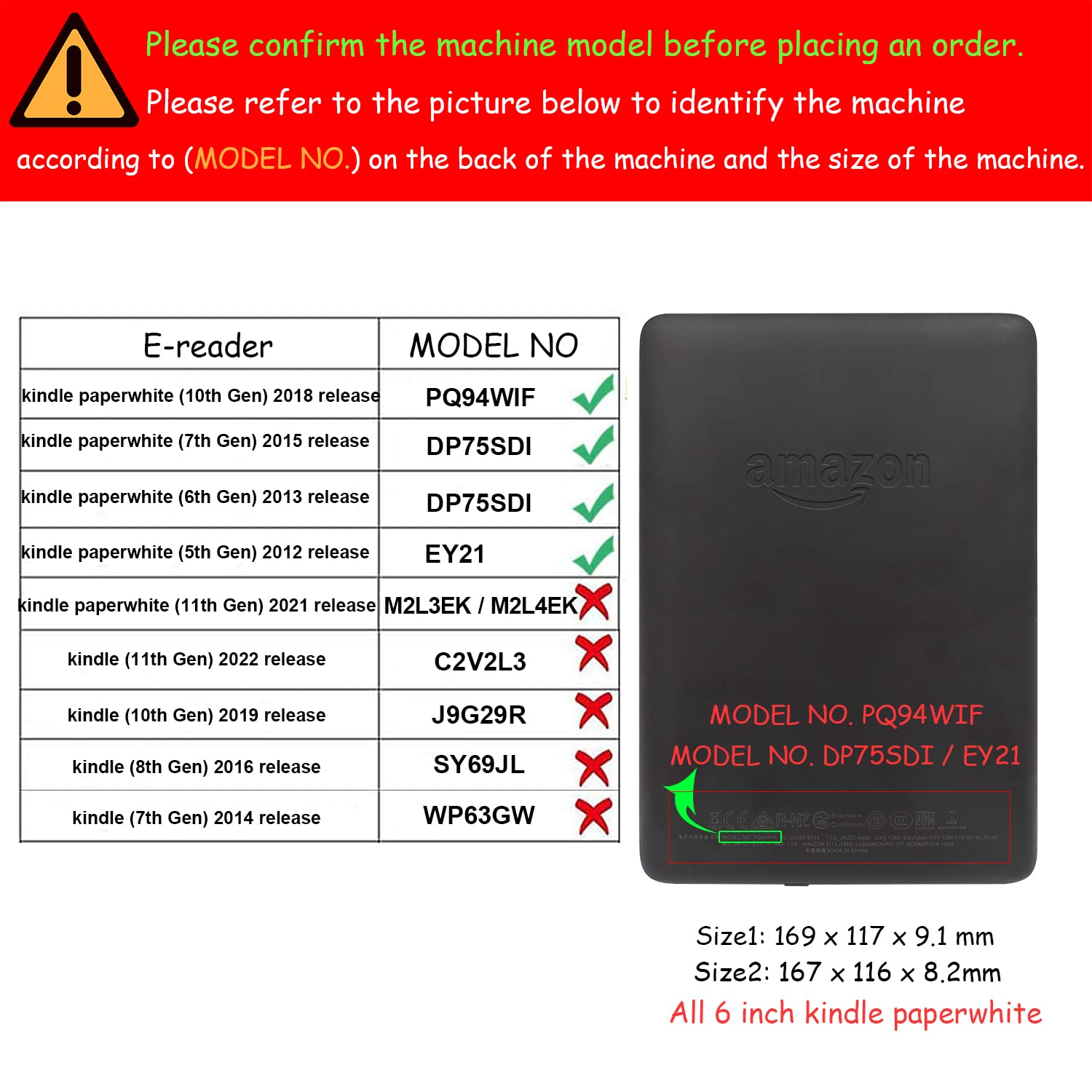 Stand Case for 6 Inch Kindle Paperwhite (10th/7th/6th 5th Generation and All 6'' Paperwhite Generations 2012 to 2018) Cover with Auto Sleep/Wake & Double Hand-held (Forest Mountains)