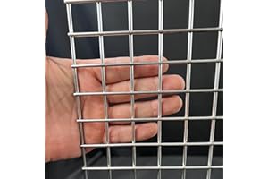 FENGYOO 11Gauge 48"x24"Stainless Steel Hardware Cloth 1 inch Delivered Flat|Strong Heavy Wire Fence Chicken Wire Fencing Metal Screen for Screen Door Mesh,Poultry Cage,Grill Mesh,Bird Netting,Pet Metal Grate