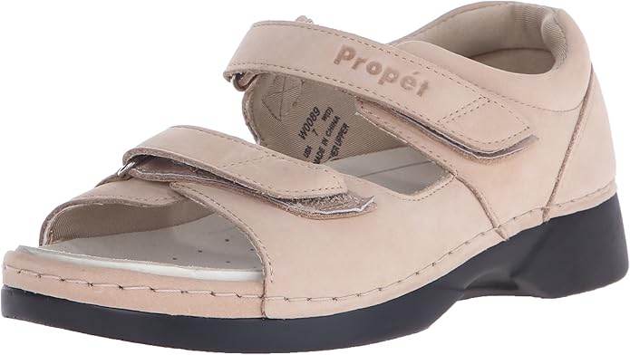 Amazon.com | Propet Women's W0089 Pedic Walker Sandal, Dusty Taupe Nubuck, 7 XX (US Women's 7 