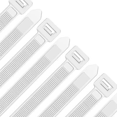 Oksdown White Nylon Cable Ties 500mm x 7.6mm 55kg Tensile 100 Pack