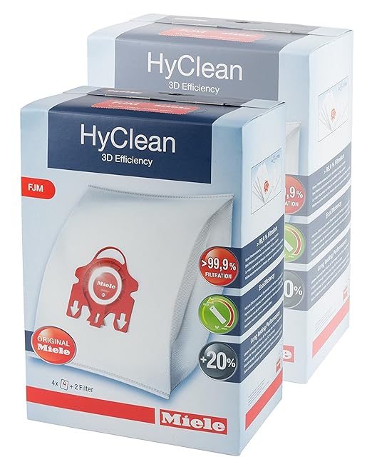 Miele Genuine FJM Hyclean Dust Bags + Filters (Pack of 8) Amazon.co.uk