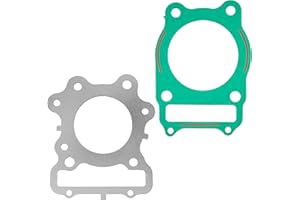 Caltric Cylinder Head and Base Gasket Compatible with Honda ATC250ES ATC 250ES Big Red ATC250SX 1985 1986 1987