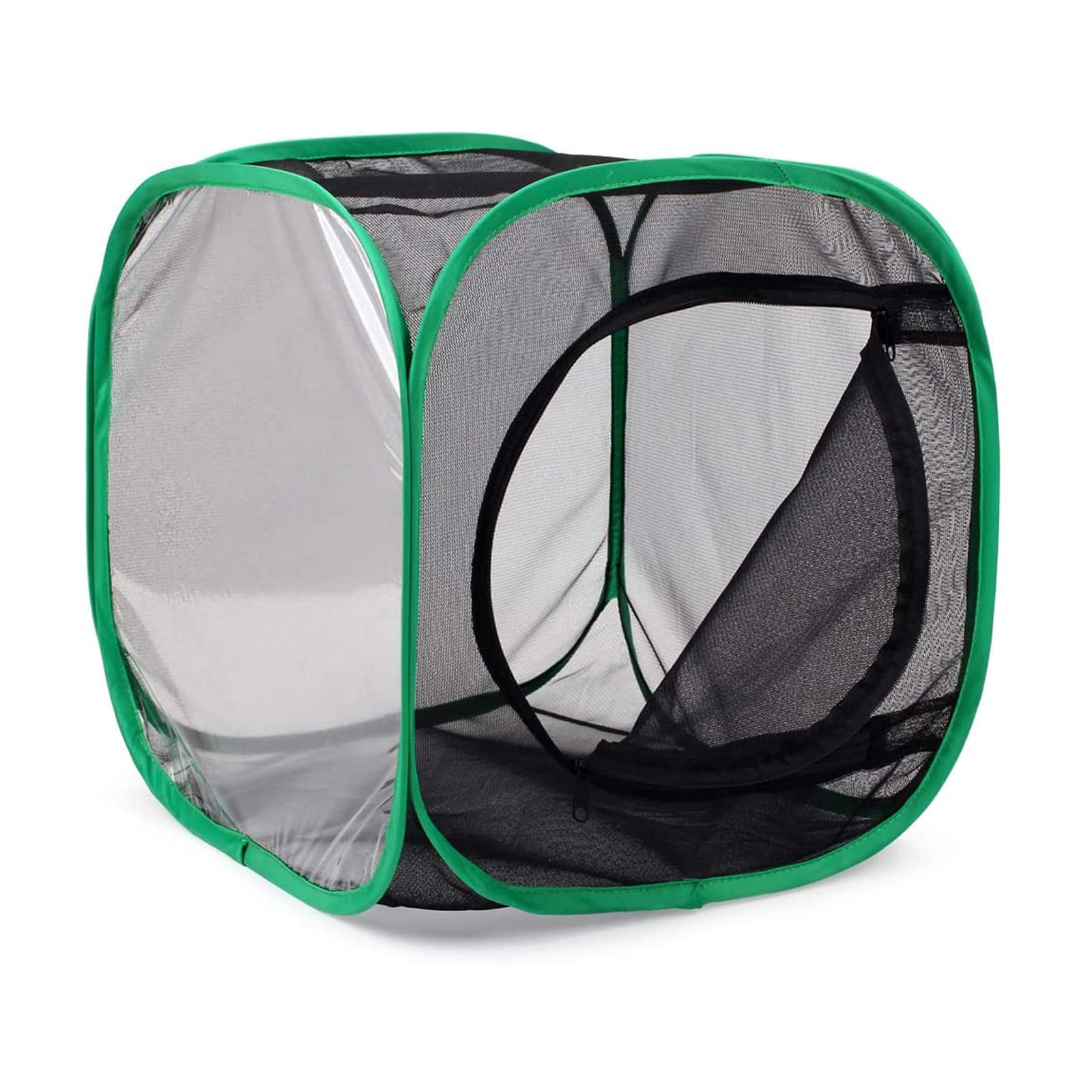 QIODAZOO Insect Butterfly Habitat, Collapsible Insect Net Transparent Mesh Ventilation, Portable Caterpillar Habitat 30 * 30 * 30cm