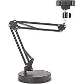 OXENDURE Webcam Stand,Camera Mount 22 Inch Suspension Boom Scissor Arm Stand,for Webcam C925e C922x C922 C930e C930 C920 C615,Hero 8/7/6/5,Ultra/Pro/Pro 2/Pro 3/Brio 4K,DSLR Camera