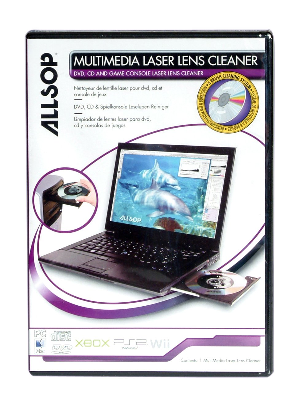 ALLSOP Multimedia Laser Lens Cleaner For DVD, CDs, Game Consoles & Laptops