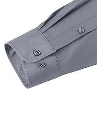 J.VER Men's Dress Shirts Solid Long Sleeve Stretch