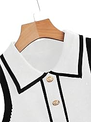 Verdusa Women's Button Down Old Money Striped
