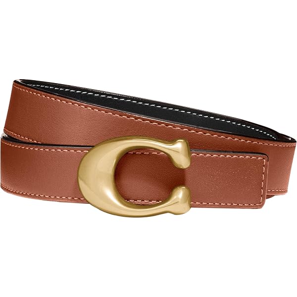 Amazon.com: COACH 25mm Sculpted C Reversible Belt : Clothing  display picture 3