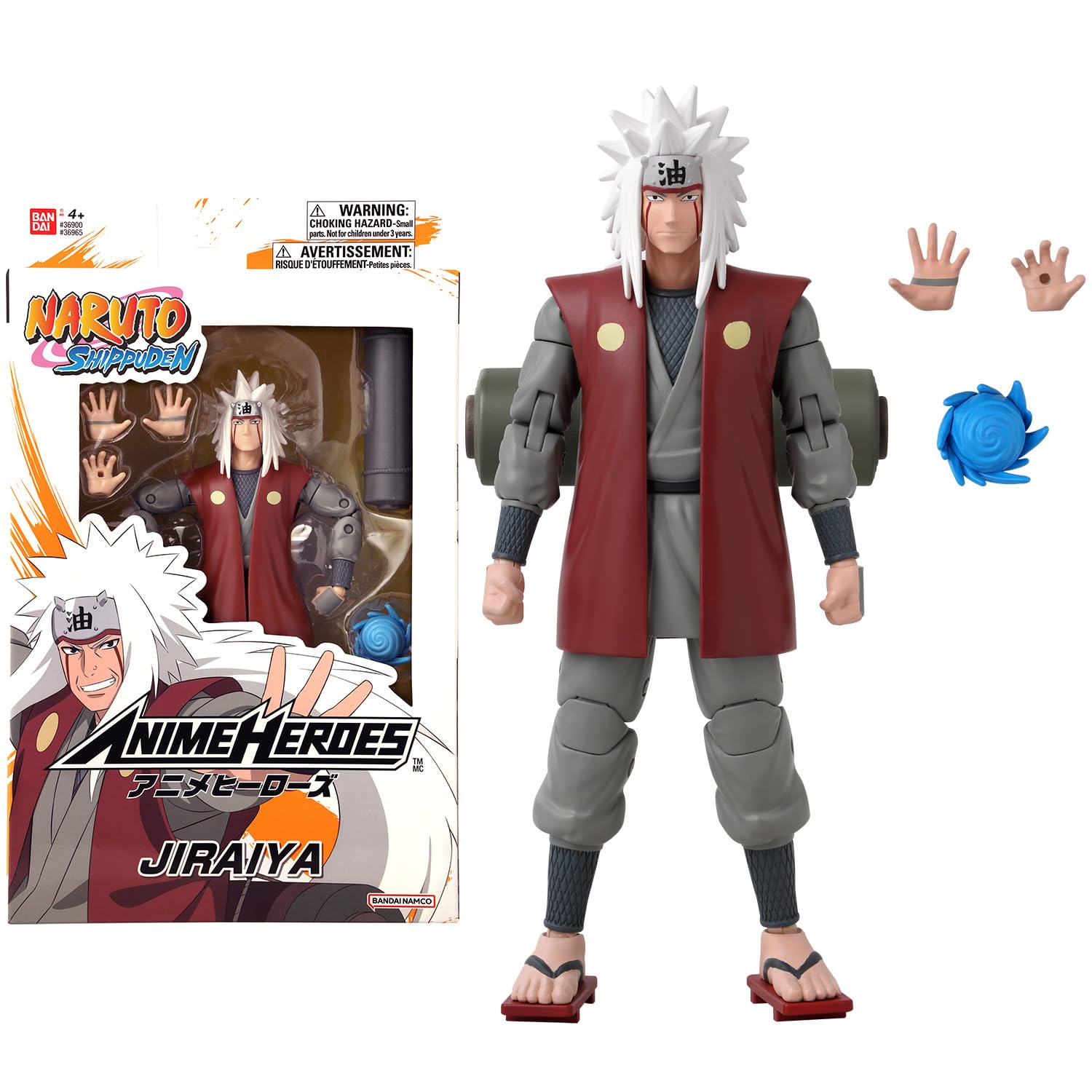 Figurine Anime Heroes - Bandai - Naruto Shippuden - Jiraiya - 17 cm — image 1