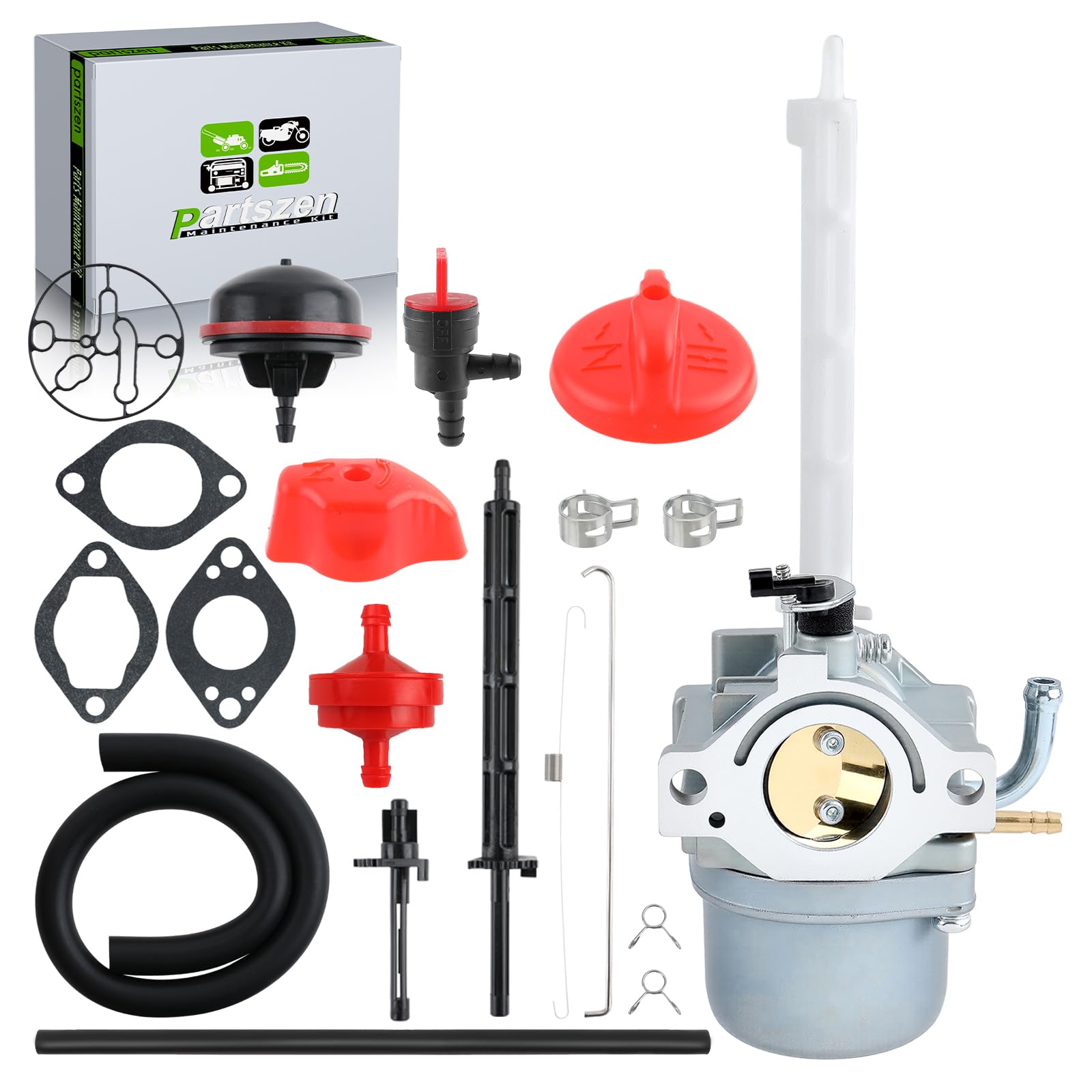 Photo 1 of partszen 796122 Carburetor Kit for 20M107 20M113 20M114 Snowblower 696737 794593 793161 Replacement Parts Snow Thrower Carb