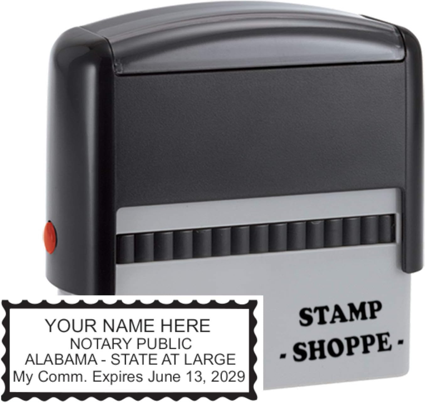 Alabama Notary Grey Stamp Self Inking Printy 4913, 2.3x0
