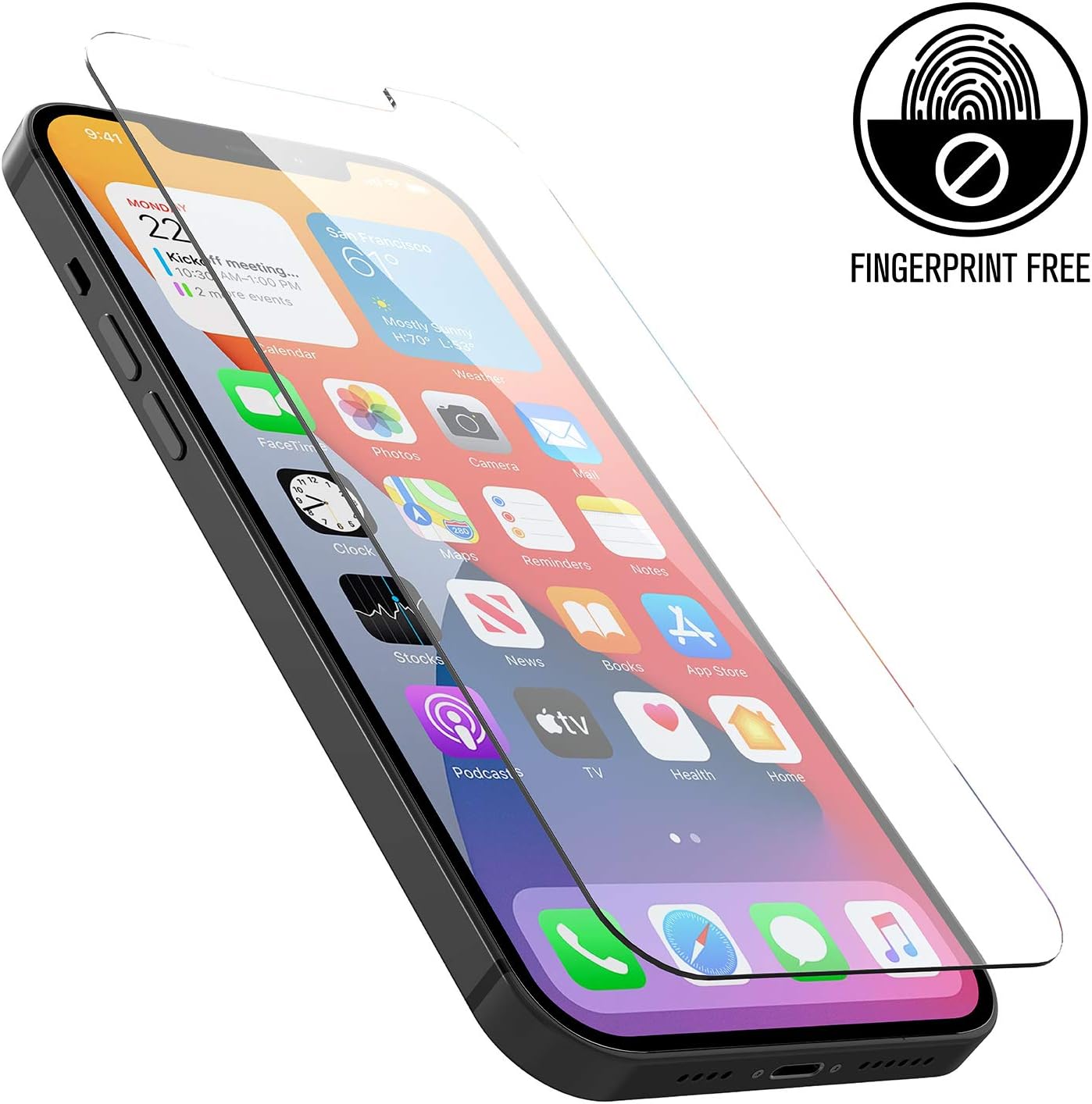 Catalyst Designed for iPhone 12 Pro Max Tempered Glass Screen Protector with Cleaning Pad, Shatter Proof - Image 5