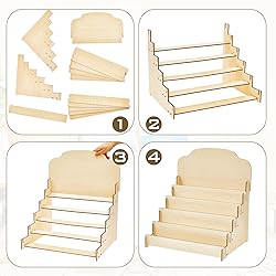 Barydat Tiered Greeting Card Display Stand Wooden