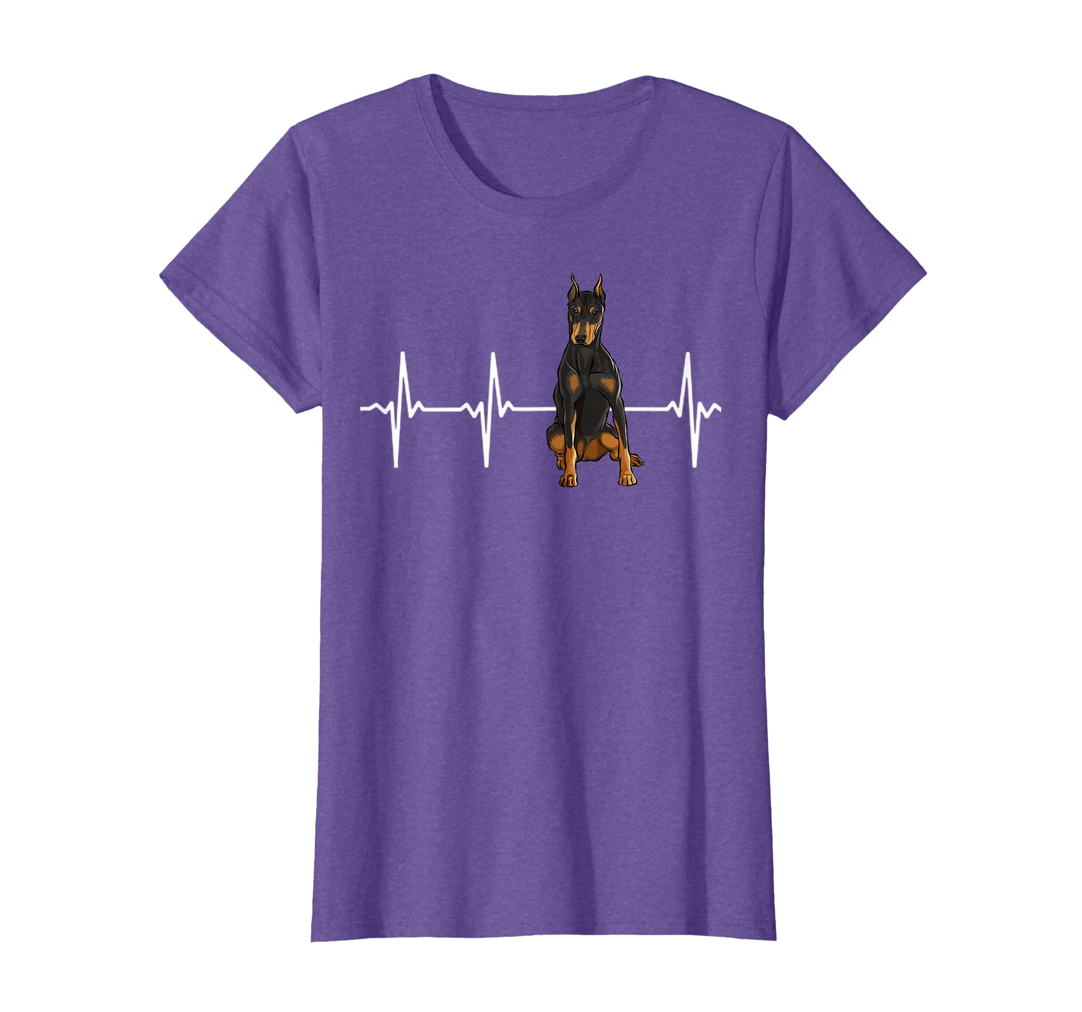 Doberman Pinscher Heartbeat Dog Lover T-Shirt