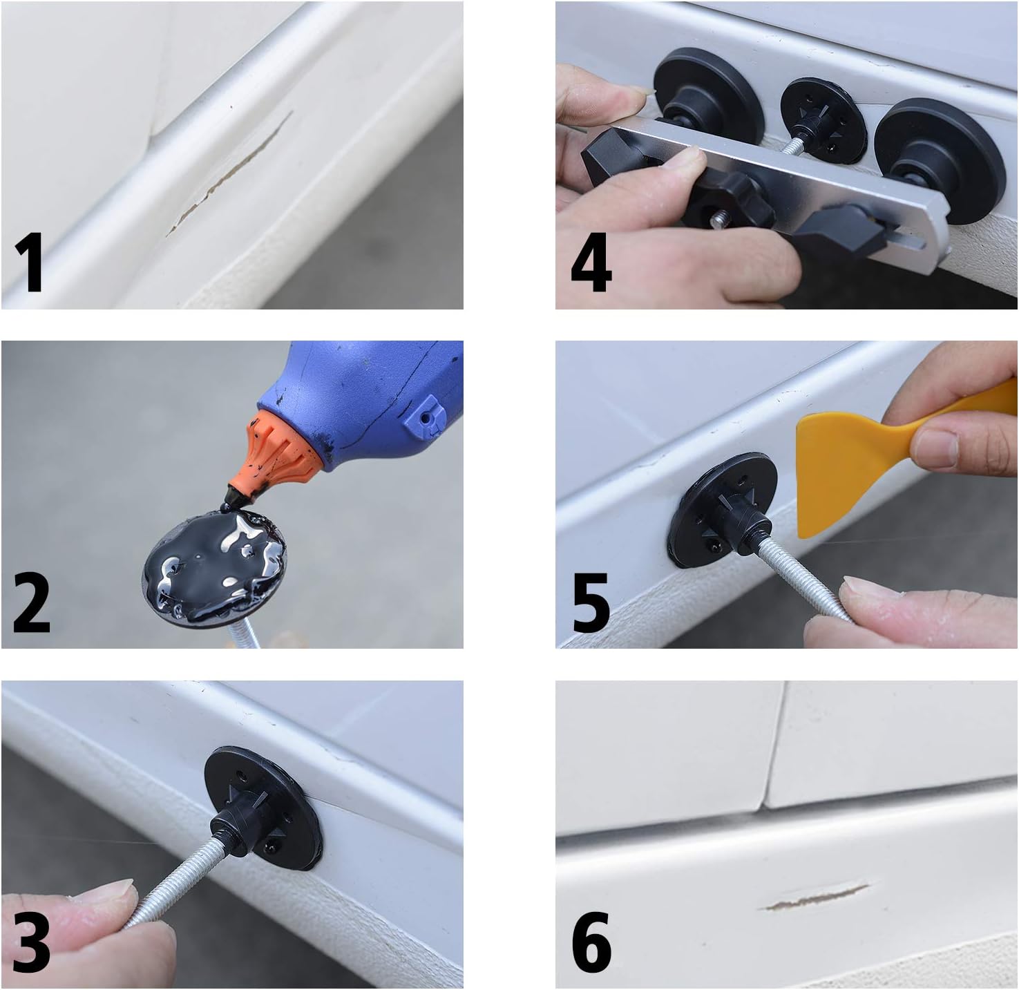 Amazon デントリペアツール Bluefire 凹み直し 車 へこみ直し修理キット バキュームリフター 引っ張り工具 グルーガン 凹み吸盤 デントリペア工具23点キット 収納バック付き 自動車 バイク オートバイdiy修理工具 ボディ フェンダー補修ツール 車 バイク