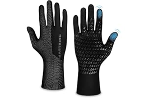 KastKing Grip Logic Full Finger Compression Glove Liners,Micro-Seam Construction,Touch Screen Fishing Gloves for Men & Women,4-Way Stretch Lightweight Winter Gloves for Outdoor Activities