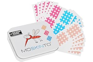 Moskinto The Original Mosquito Itch Relief Patches for Kids & Adults, Bug Bite Patches Soothe Swelling & Itching, Anti Itch Bug Bite Relief, Suction Tool Alternative, Family Pack, 42 Count