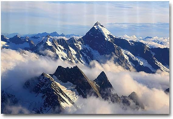 Amazon.com: Apartment Decor Collection Wall Posters Aesthetic Landscape of High Majestic ...