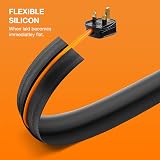 Deeba UK Floor Cable Cover Protector 2M with Cable Ties Non-Slip Wire Management view 5