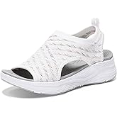 YESWIN Women Walking Sandals Arch Support Orthotic Comfortable Plantar Fasciitis Non-slip Casual Open Toe Sport Sandals for Athletic Summer Beach