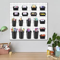 Roowest 60 Pcs Pegboard Cups Pegboard Bins