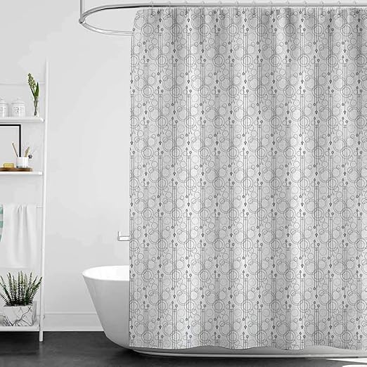 Amazon Com Shower Curtains Brown And Yellow Tattoo Black And